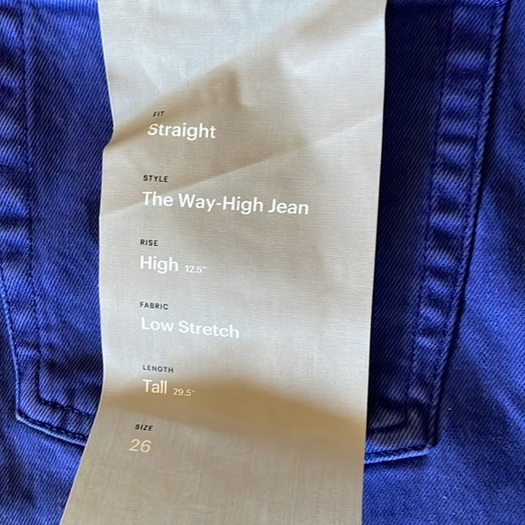 Everlane The Way-High Jean Straight Fit Size 26 Tall (Length 29 1/2”) NWT - Picture 4 of 5